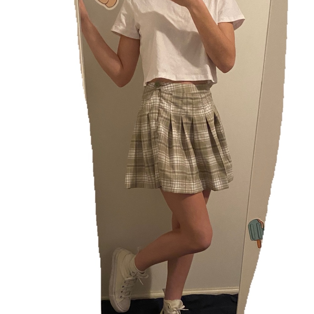 Plaid Pleated Mini Skirt 🍓